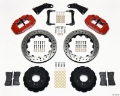 Picture of Wilwood Narrow Superlite 6R Front Hat Kit 13-06in Drill Red 65-82 Corvette C2-C3