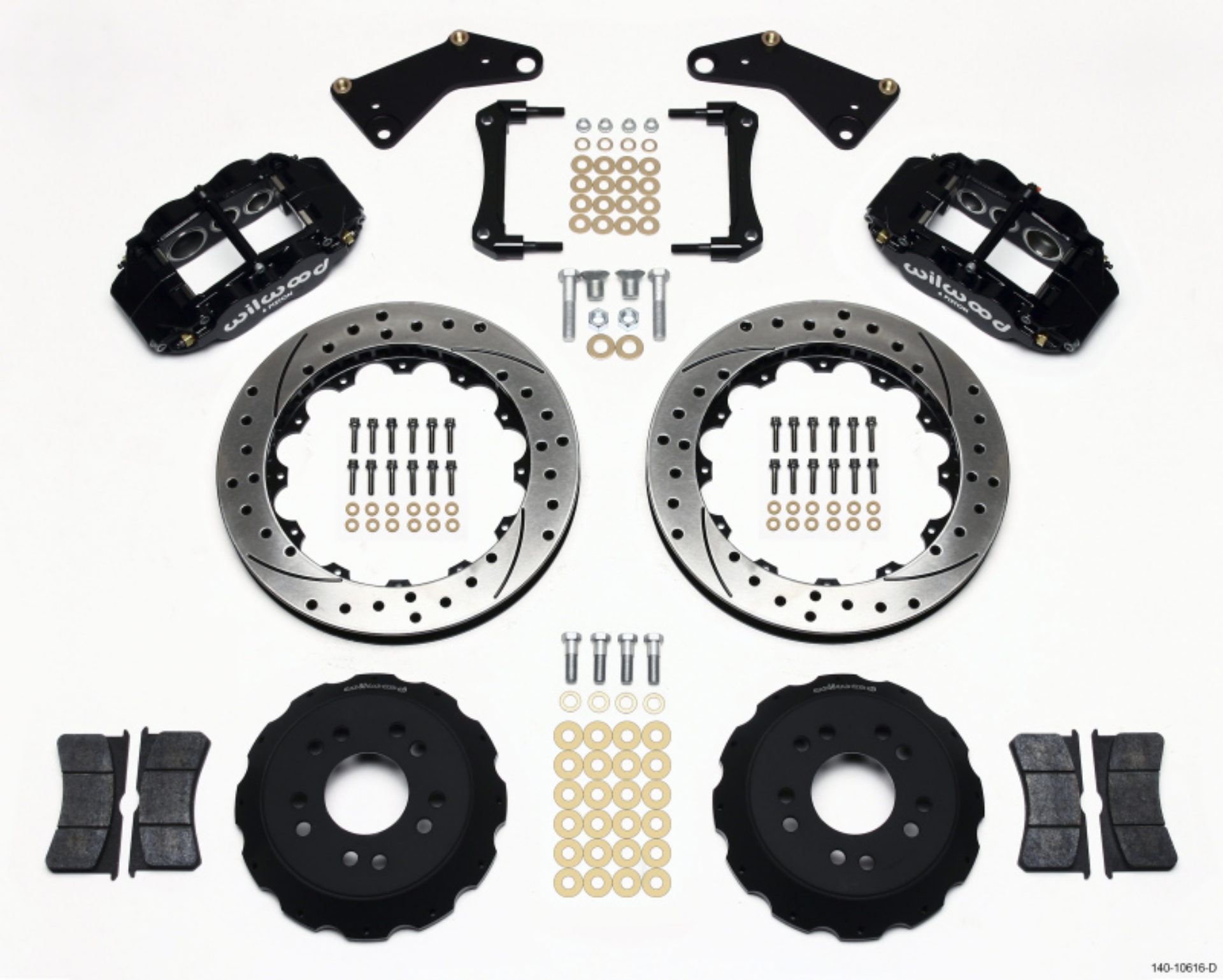 Picture of Wilwood Narrow Superlite 6R Front Hat Kit 13-06in Drilled 65-82 Corvette C2-C3