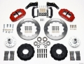 Picture of Wilwood Narrow Superlite 6R Front Hub Kit 12-88in Red Large GM 57-70 Drop Spindle