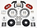 Picture of Wilwood Narrow Superlite 6R Front Hub Kit 12-88in Drill Red Large GM 57-70 Drop Spindle
