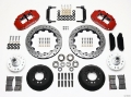 Picture of Wilwood Narrow Superlite 6R Front Hub Kit 12-88in Drilled Red 1970-1973 Mustang Disc Spindle