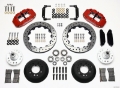 Picture of Wilwood Narrow Superlite 6R Front Hub Kit 12-88in Drilled Red 1968-1969 Mustang Disc Spindle