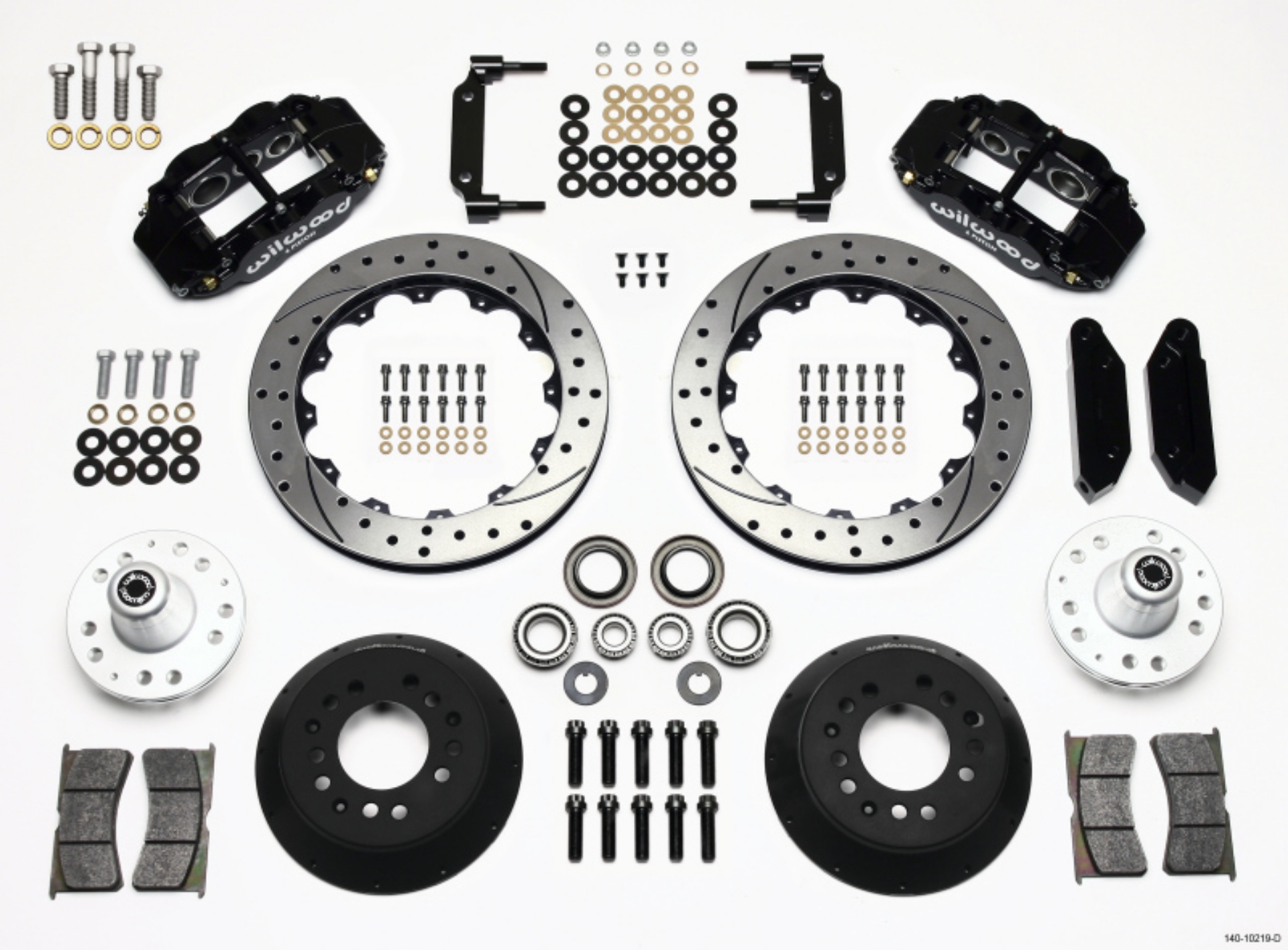 Picture of Wilwood Narrow Superlite 6R Front Hub Kit 12-88in Drilled 1968-1969 Mustang Disc Spindle