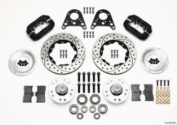 Picture of Wilwood Forged Dynalite Front Kit 10-75in Drilled Rotor Art Morrison Strut