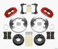 Picture of Wilwood Narrow Superlite 4R Front Kit 12-19in Drilled Red 87-89 Jeep YJ