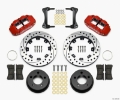 Picture of Wilwood Narrow Superlite 4R Front Kit 12-19in Drilled Red 87-89 Jeep YJ