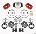 Picture of Wilwood Forged Dynalite Front Kit 10-75in Red 64-65 Mustang 6 Cylinder 4-lug