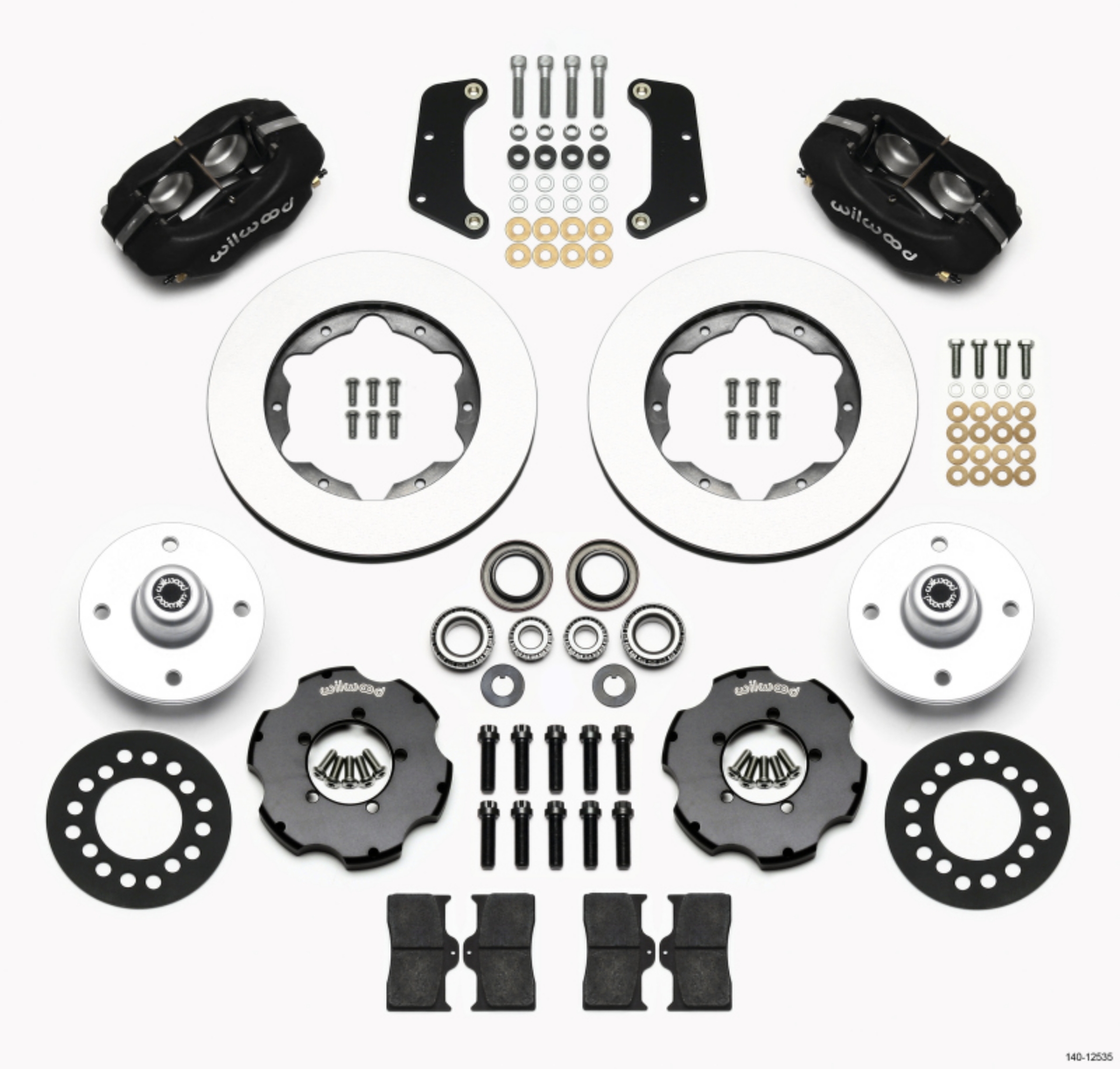 Picture of Wilwood Forged Dynalite Front Kit 10-75in 64-65 Mustang 6 Cylinder 4-lug