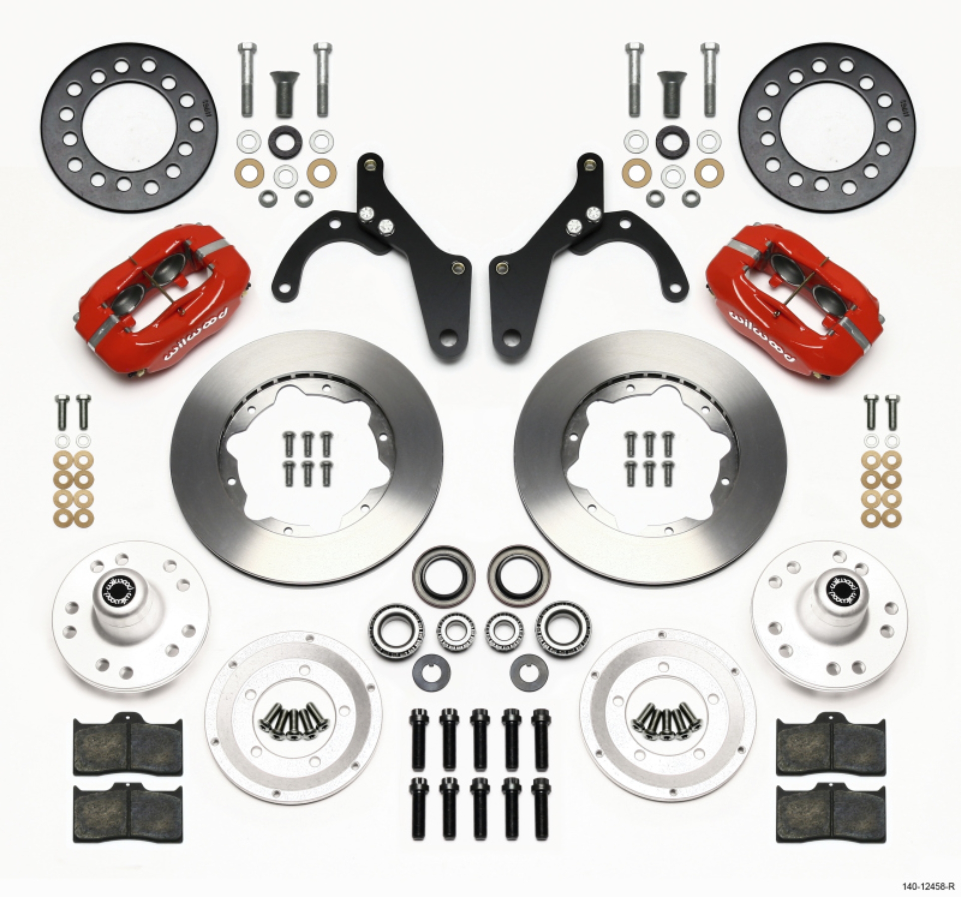 Picture of Wilwood Forged Dynalite Front Kit 11-00in Red 59-64 Chevy Impala - 63-64 Corvette