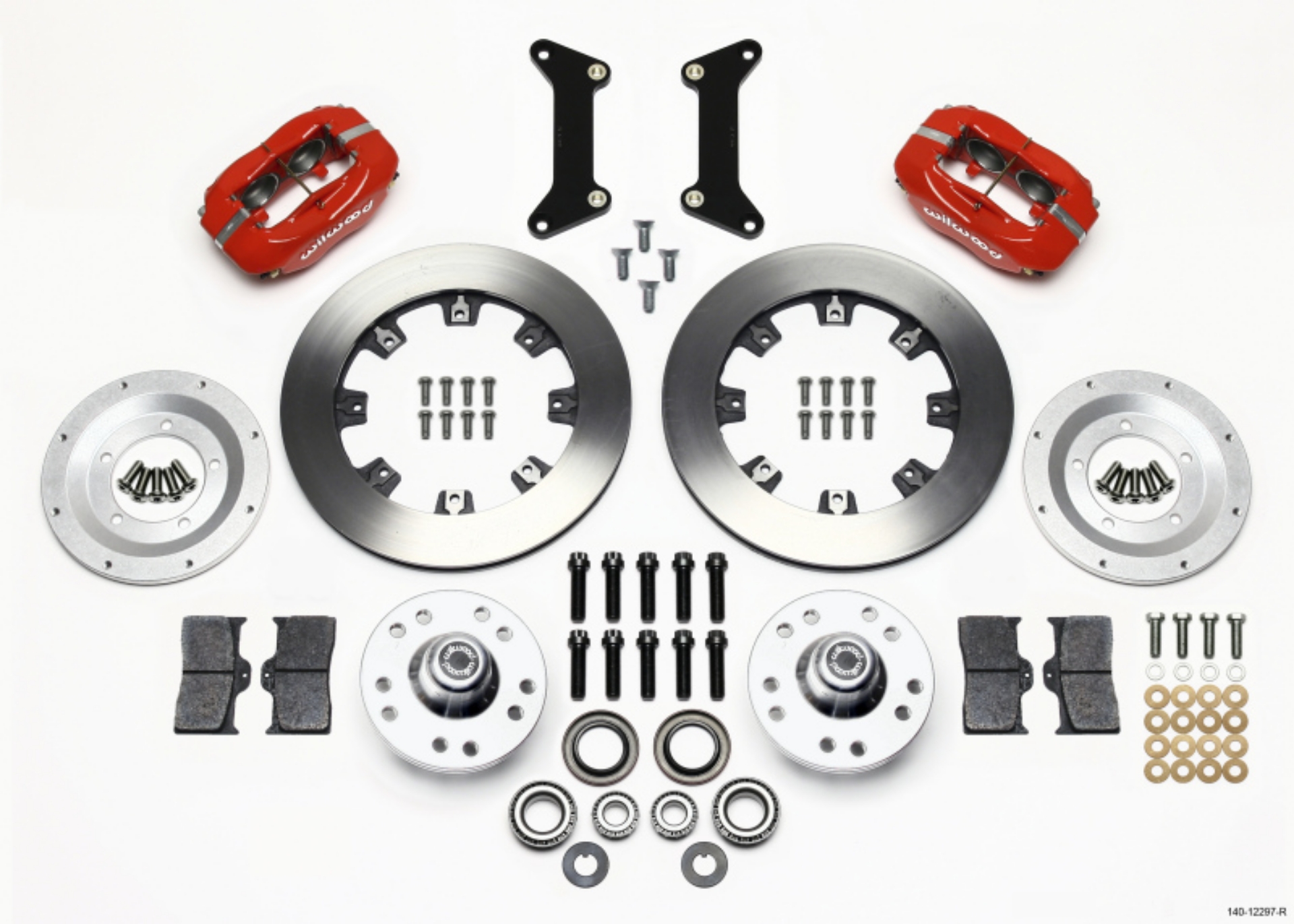 Picture of Wilwood Forged Dynalite Front Kit 12-19in Red 79-87 GM G Body