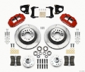 Picture of Wilwood Narrow Superlite 6R Front Hub & 1PC Rtr Kit 12-88in-Red 62-72 CDP B & E Body-Drum