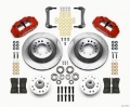 Picture of Wilwood Narrow Superlite 6R Front Hub & 1PC Rtr Kit 12-88in-Red 70-78 Camaro
