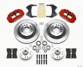 Picture of Wilwood Narrow Superlite 6R Front Hub & 1PC Rtr Kit 12-88in-Red WWE ProSpindle
