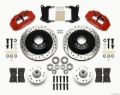 Picture of Wilwood Narrow Superlite 6R Front Hub & 1PC Rtr Kit 12-88in Dril -Red 67-69 Camaro 64-72 Nova