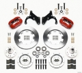 Picture of Wilwood Forged Dynalite Front Kit 12-19in Red 69-70 Impala Drum-Disc 69-82 Vette