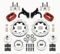 Picture of Wilwood Forged Dynalite Front Kit 12-19in Drilled Red 69-70 Impala Drum-Disc 69-82 Vette
