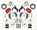Picture of Wilwood Forged Dynalite Front Kit 11-00in Red 69-70 Impala Drum-Disc 69-82 Vette