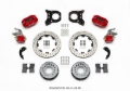 Picture of Wilwood Forged Dynalite P-S Rear Kit w-MC4 P-Brake Drill Red Chev 12 Bolt w-Clip Eliminator