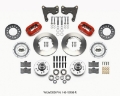 Picture of Wilwood Forged Dynalite Front Kit 11-00in Red 65-72 CDP C Body -Drum