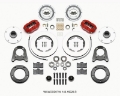 Picture of Wilwood Forged Dynalite-M Front Kit 10-75in Red 1950-1955 MG-TD-TF
