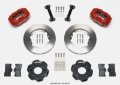 Picture of Wilwood Forged Dynalite Front Hat Kit 11-00in Red Integra-Civic w-Fac-240mm Rtr