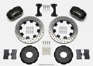 Picture of Wilwood Forged Dynalite Front Hat Kit 12-19in Drilled 2002 Mitsubishi Lancer