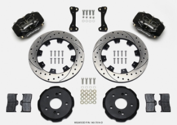 Picture of Wilwood Forged Dynalite Front Hat Kit 12-19in Drilled 02-06 Acura RSX-5 Lug