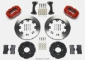 Picture of Wilwood Forged Dynalite Front Hat Kit 12-19in Red 90-99 Civic w-240 mm Disc