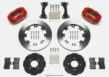 Picture of Wilwood Forged Dynalite Front Hat Kit 12-19in Red 90-99 Civic w-240 mm Disc