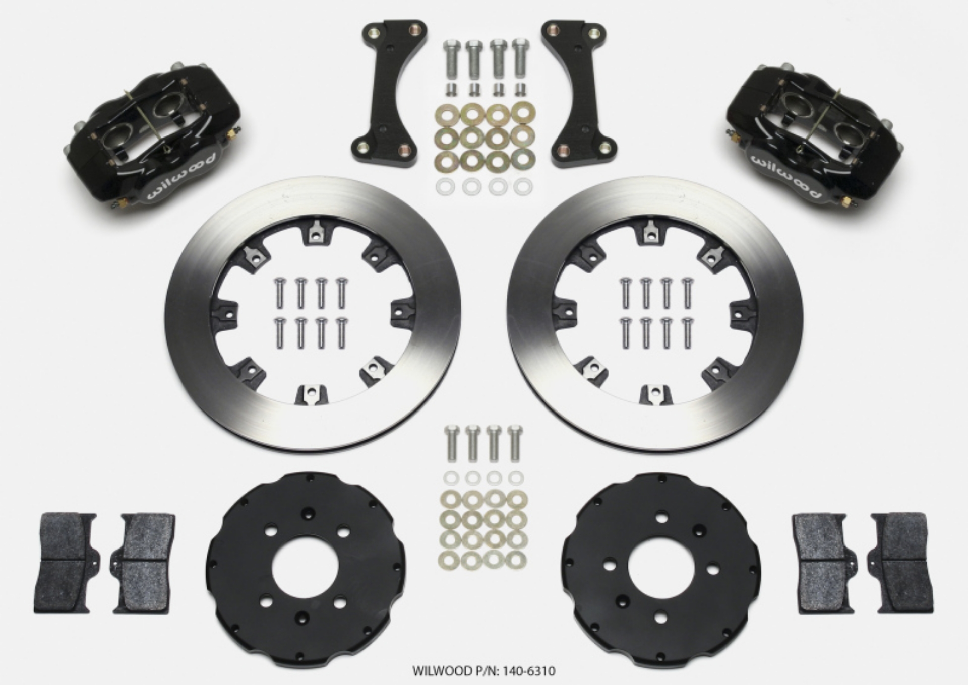Picture of Wilwood Forged Dynalite Front Hat Kit 12-19in 90-99 Civic w-240 mm Disc