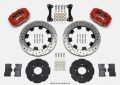 Picture of Wilwood Forged Dynalite Front Hat Kit 12-19in Drilled Red 94-01 Honda-Acura w-262mm Disc
