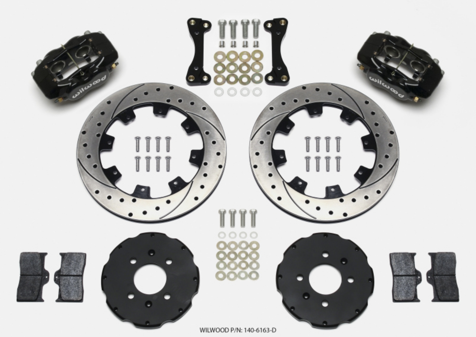 Picture of Wilwood Forged Dynalite Front Hat Kit 12-19in Drilled 94-01 Honda-Acura w-262mm Disc