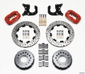 Picture of Wilwood Forged Dynalite P-S Rear Kit Drilled Red Chevy 12 Bolt-Spec 3-15in Brng