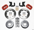 Picture of Wilwood Forged Dynalite P-S Rear Kit Red Mopar-Dana 2-36in Off w-Snap Ring Brng