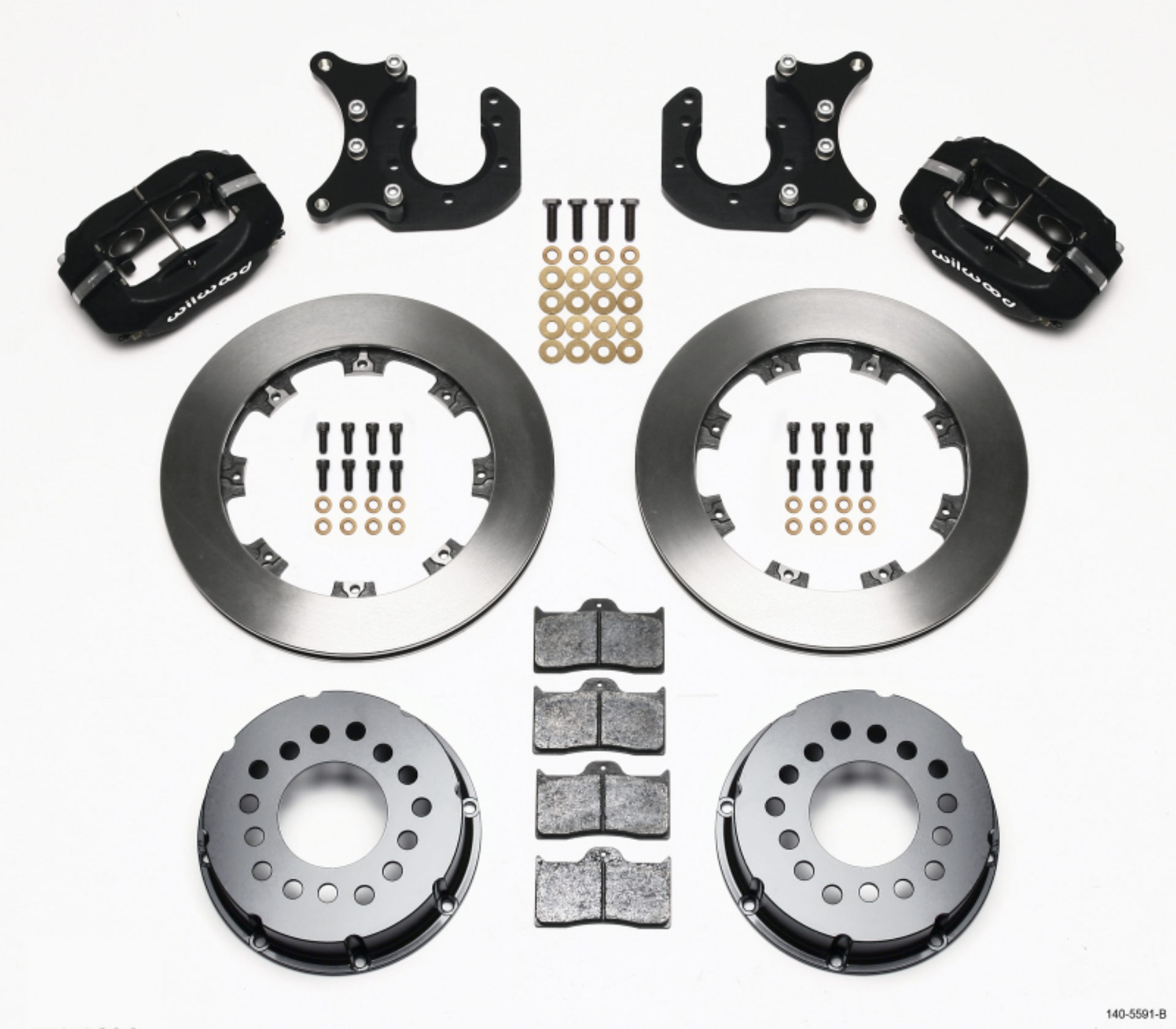 Picture of Wilwood Forged Dynalite P-S Rear Kit Mopar-Dana 2-36in Off w-Snap Ring Brng