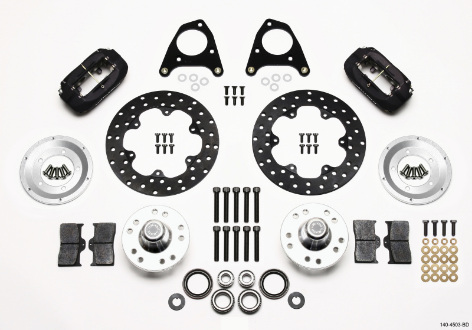 Picture of Wilwood Forged Dynalite Front Drag Kit Drilled Rotor 87-93 Mustang 84-86 SVO 5 Lug