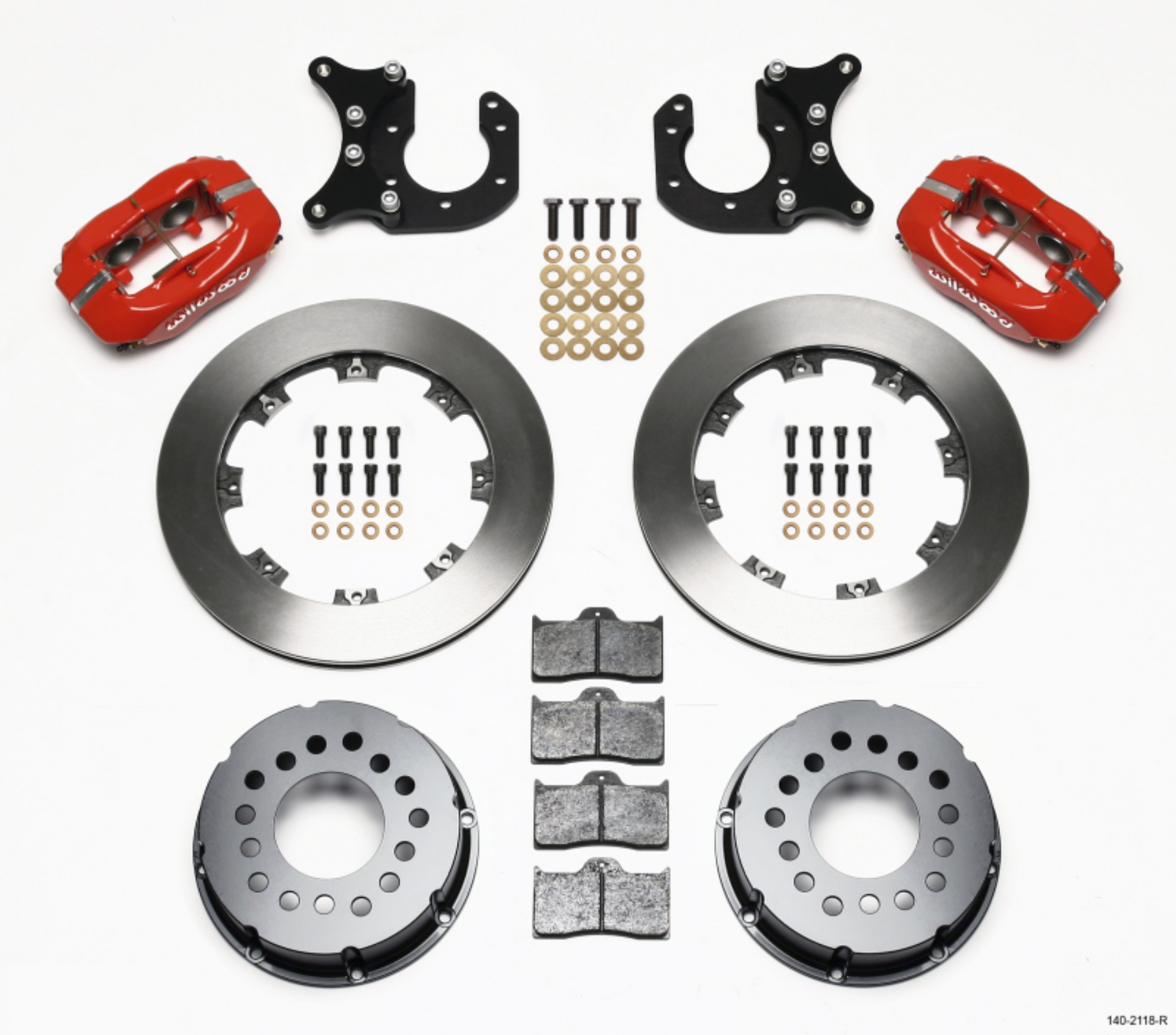 Picture of Wilwood Forged Dynalite P-S Rear Kit Red New Big Ford 2-50in Offset