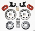 Picture of Wilwood Forged Dynalite P-S Rear Kit Drilled Red Mopar-Dana 2-36in Offset
