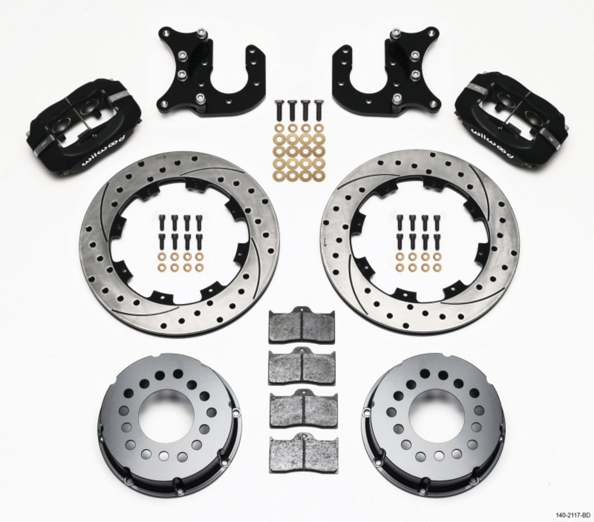 Picture of Wilwood Forged Dynalite P-S Rear Kit Drilled Rotor Mopar-Dana 2-36in Offset