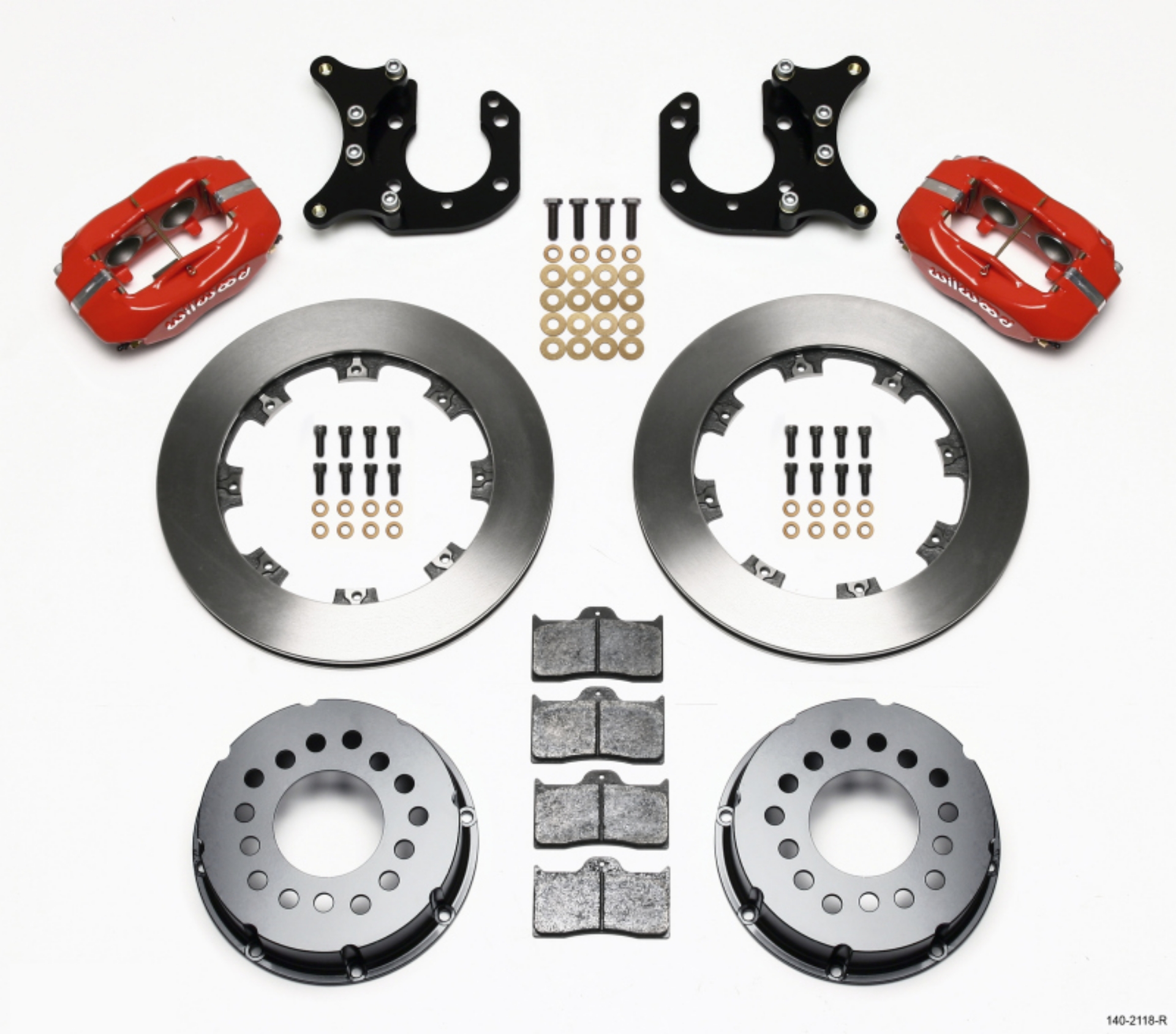 Picture of Wilwood Forged Dynalite P-S Rear Kit Red Big Ford 2-36in Offset
