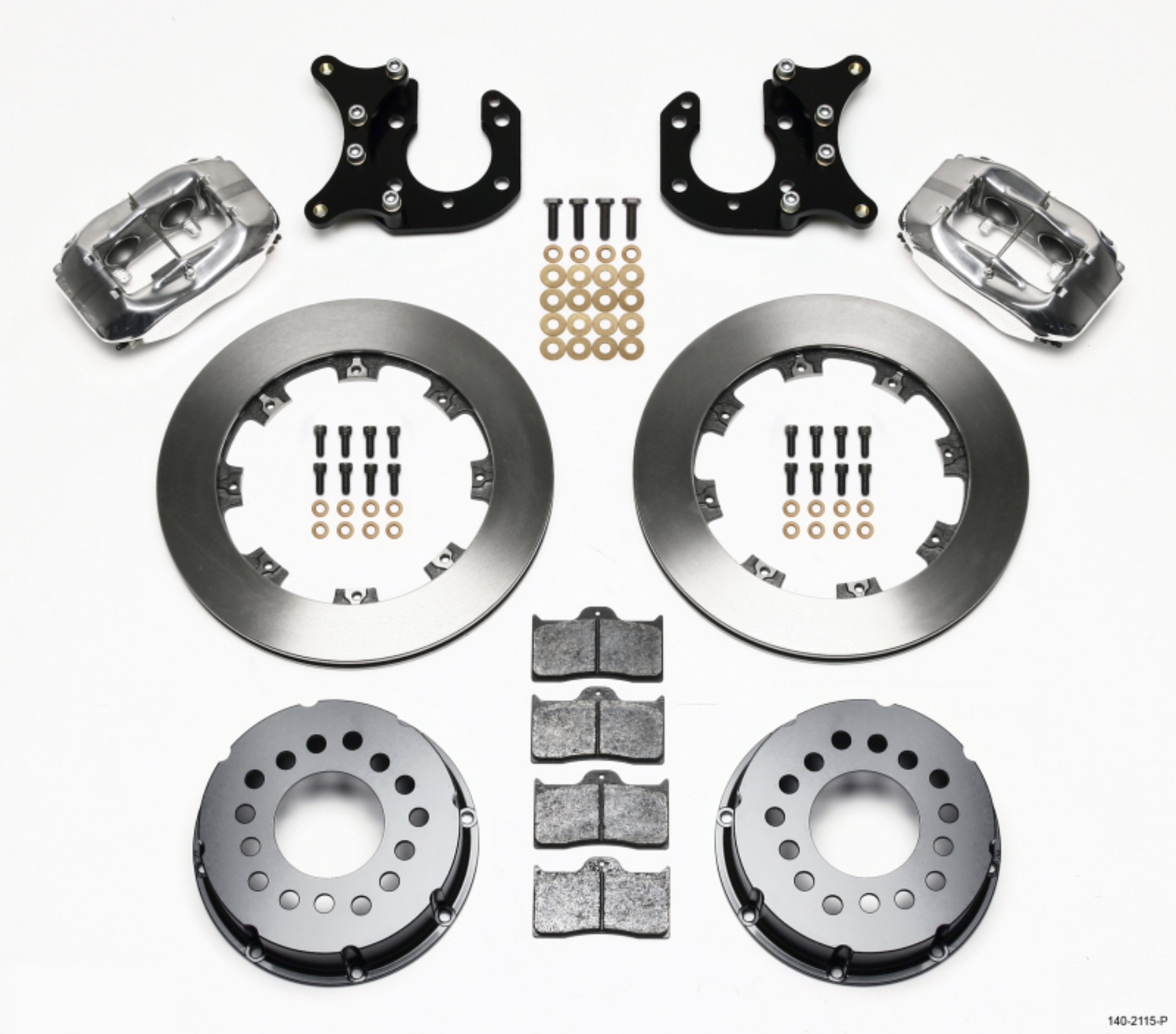 Picture of Wilwood Forged Dynalite P-S Rear Kit Polished Big Ford 2-36in Offset