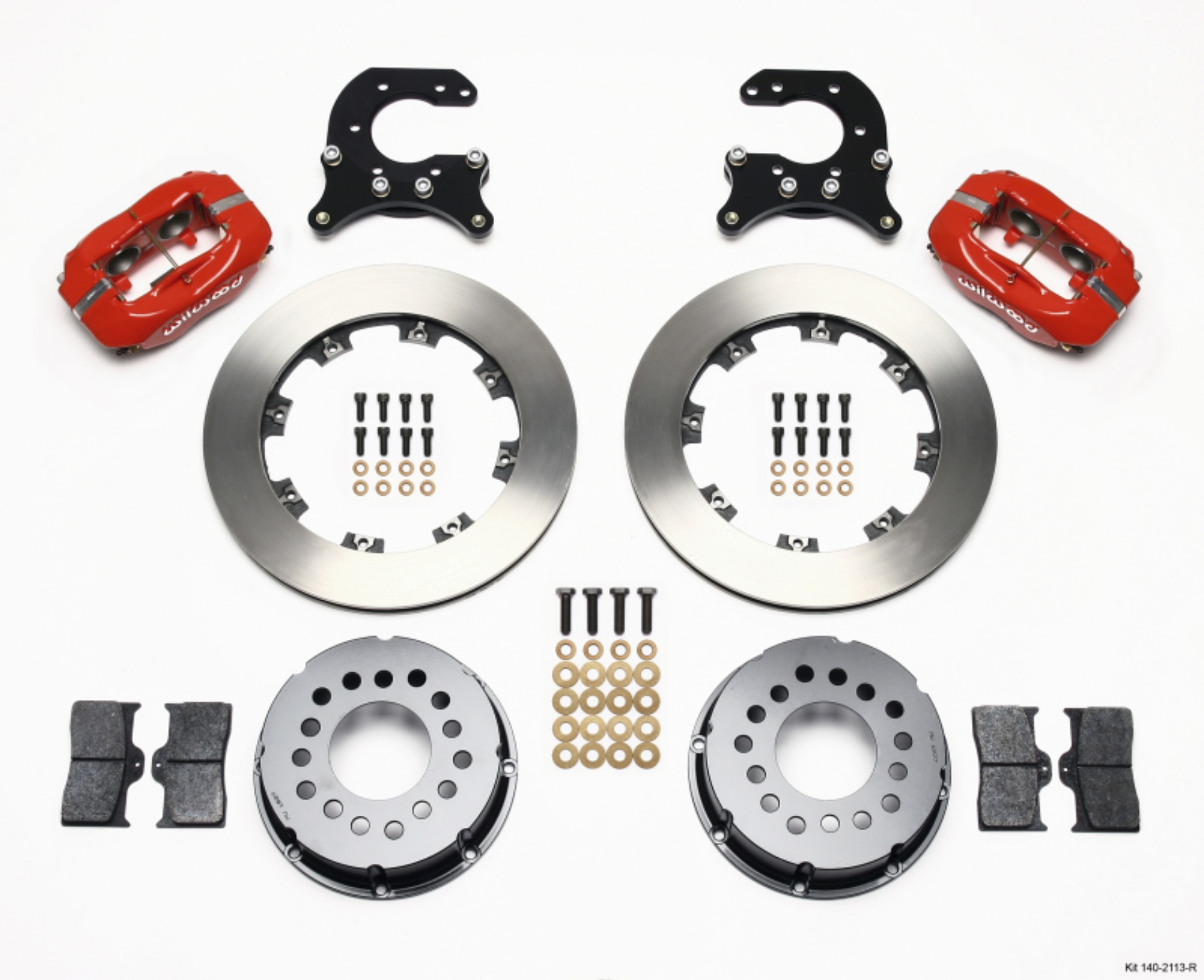 Picture of Wilwood Forged Dynalite P-S Rear Kit Red Small Ford 2-66in Offset