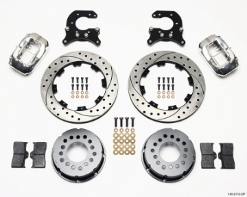 Picture of Wilwood Forged Dynalite P-S Rear Kit Drilled Polished Small Ford 2-66in Offset