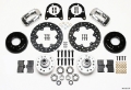 Picture of Wilwood Forged Dynalite Front Drag Kit Drilled Polished 37-48 Ford Psgr- Car Spindle
