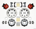 Picture of Wilwood Combination Parking Brake Rear Kit 11-75in Drilled Red 2011 Fiesta Rear