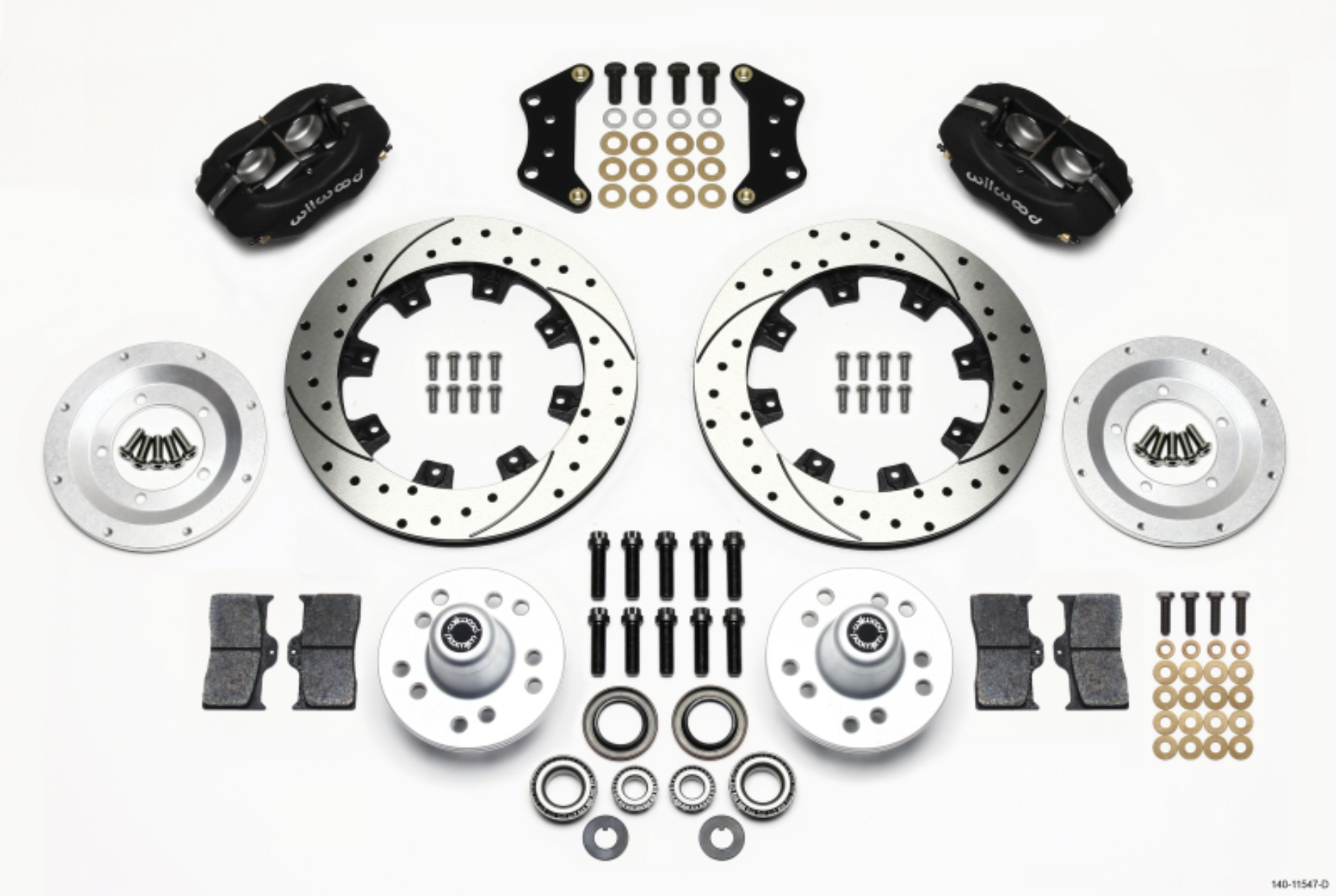 Picture of Wilwood Forged Dynalite Front Kit 12-19in Drilled Magnum Force Drop Spndle