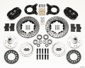 Picture of Wilwood Forged Dynalite Front Kit 11-00in Drilled 1970-1973 Mustang Disc & Drum Spindle