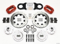 Picture of Wilwood Forged Dynalite Front Kit 12-19in Drill Red 1965-1969 Mustang Disc & Drum Spindle