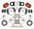 Picture of Wilwood Forged Dynalite Front Kit 11-00in Red 1965-1969 Mustang Disc & Drum Spindle