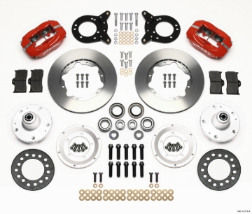 Picture of Wilwood Forged Dynalite Front Kit 11-00in Red 1965-1969 Mustang Disc & Drum Spindle
